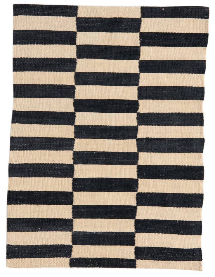 Detail image of 2' 7 x 3' 11 Hand Woven Kilim Modern Wool Rug