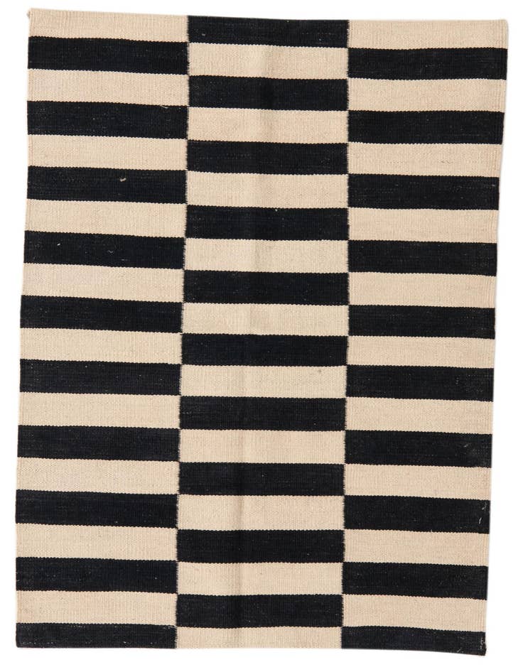 Detail image of 2' 7 x 3' 11 Hand Woven Kilim Modern Wool Rug