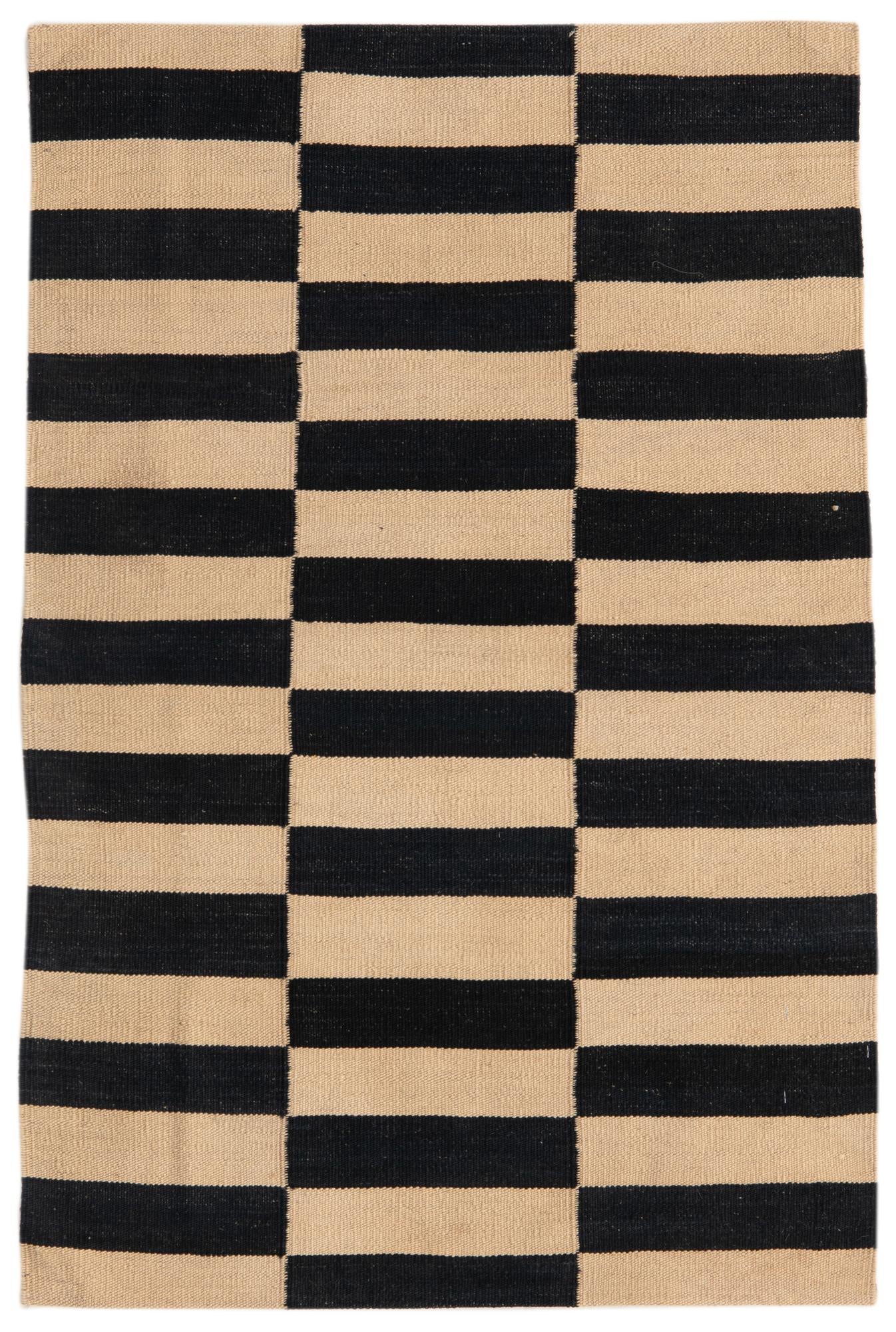 2' 7 x 4' Hand Woven Kilim Modern Wool Rug