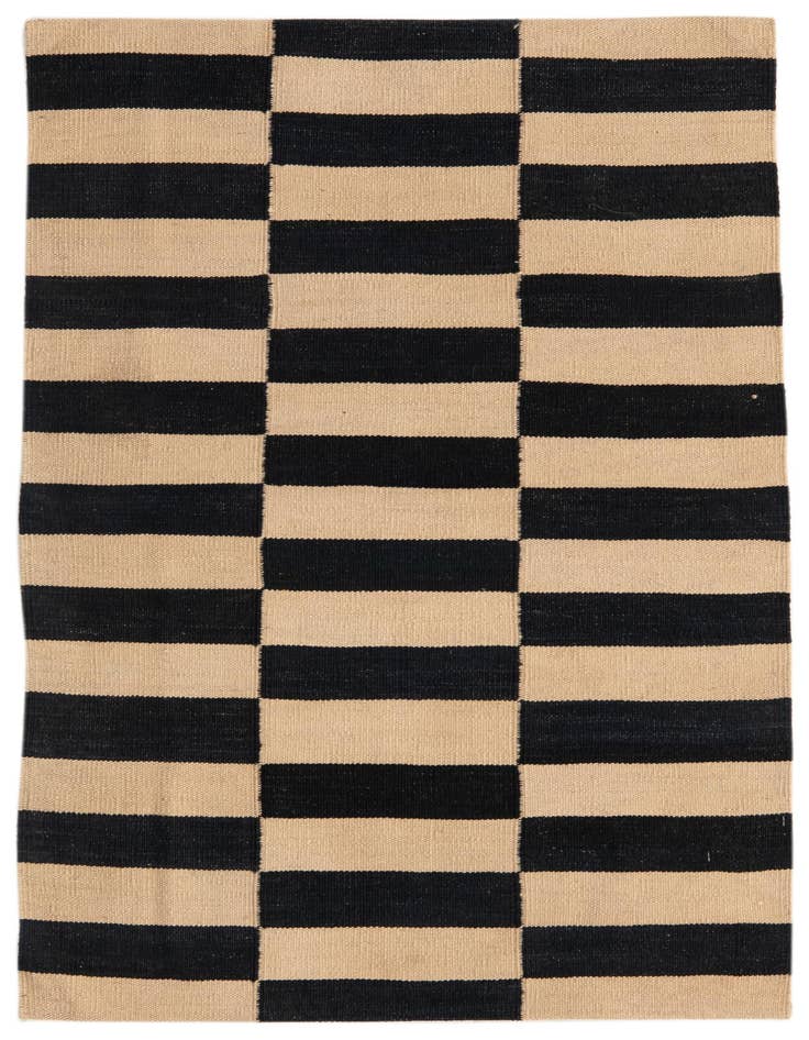 Detail image of 2' 7 x 4' Hand Woven Kilim Modern Wool Rug