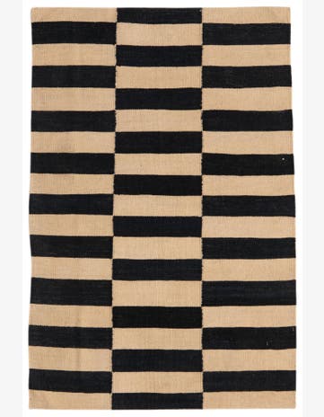 2' 7 x 4' Hand Woven Kilim Modern Wool Rug