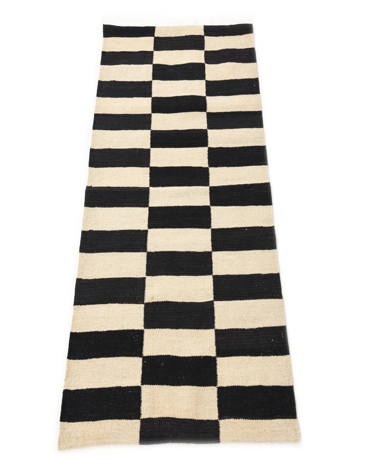 Detail image of 2' 7 x 3' 11  Hand Woven Kilim Modern Wool Rug