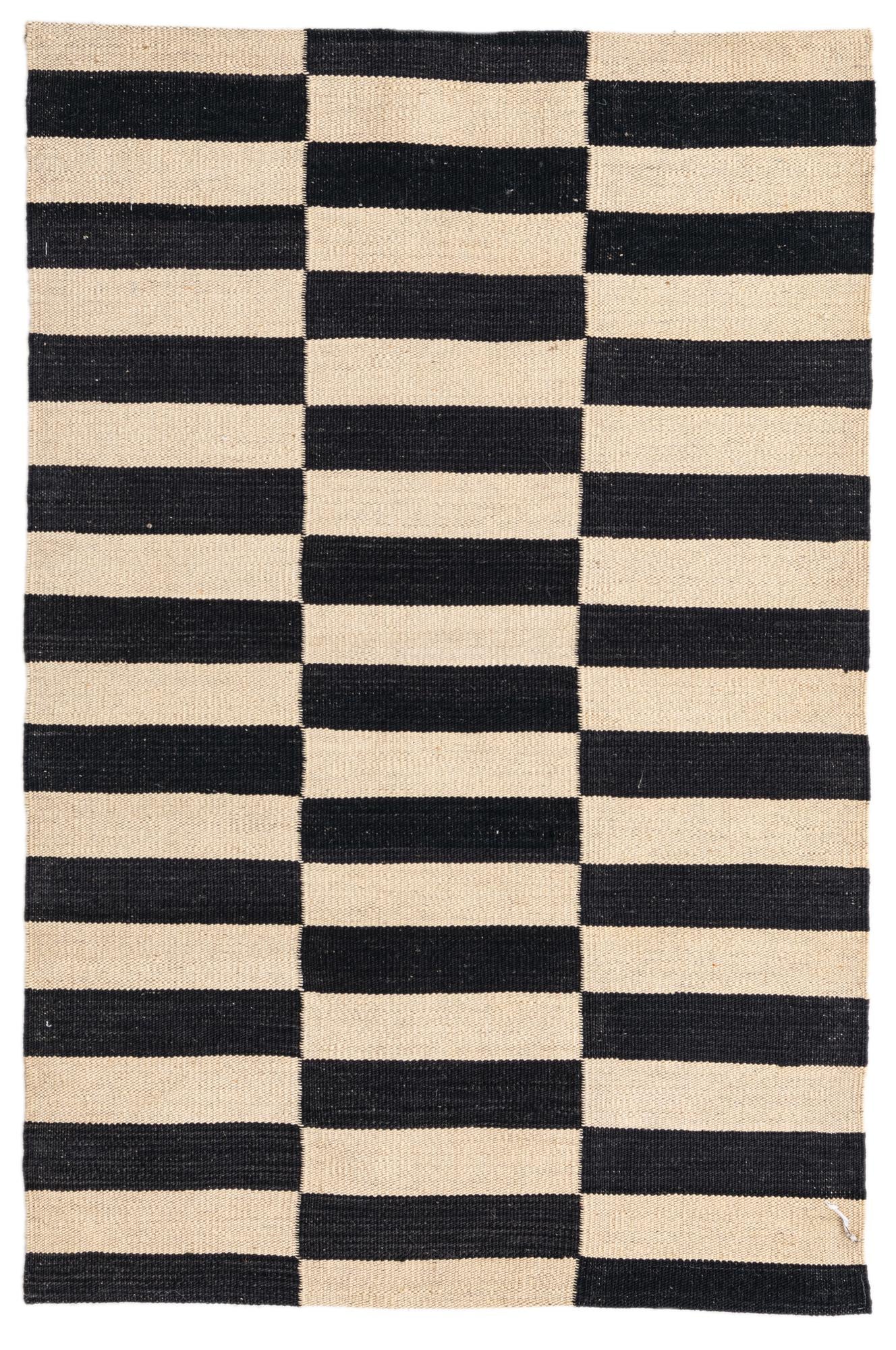 2' 7 x 3' 11 Hand Woven Kilim Modern Wool Rug