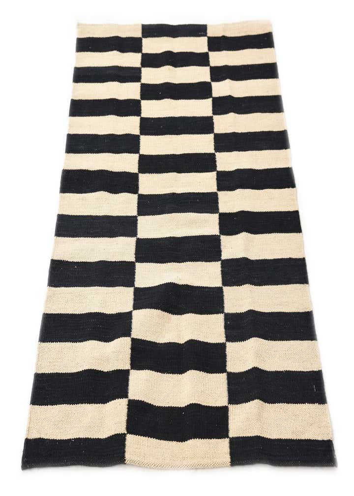 2' 7 x 3' 11 Hand Woven Kilim Modern Wool Rug