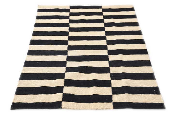 2' 7 x 3' 11 Hand Woven Kilim Modern Wool Rug