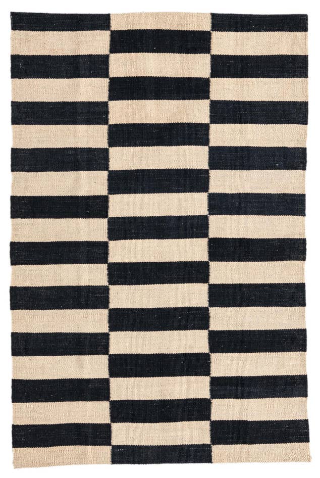 Detail image of 2' 7 x 3' 11 Hand Woven Kilim Modern Wool Rug