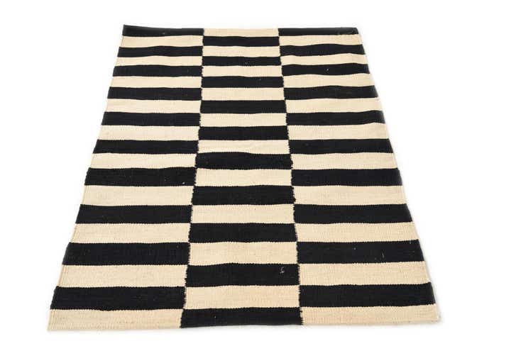 2' 8 x 4' Hand Woven Kilim Modern Wool Rug