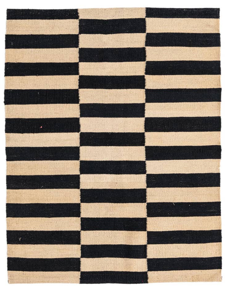 Detail image of 2' 8 x 4' Hand Woven Kilim Modern Wool Rug