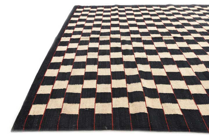 4' 11 x 6' 4 Hand Woven Kilim Modern Wool Rug