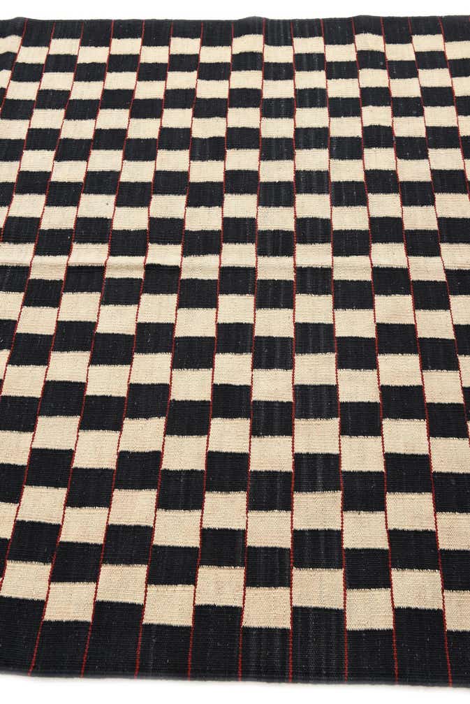 4' 11 x 6' 4 Hand Woven Kilim Modern Wool Rug