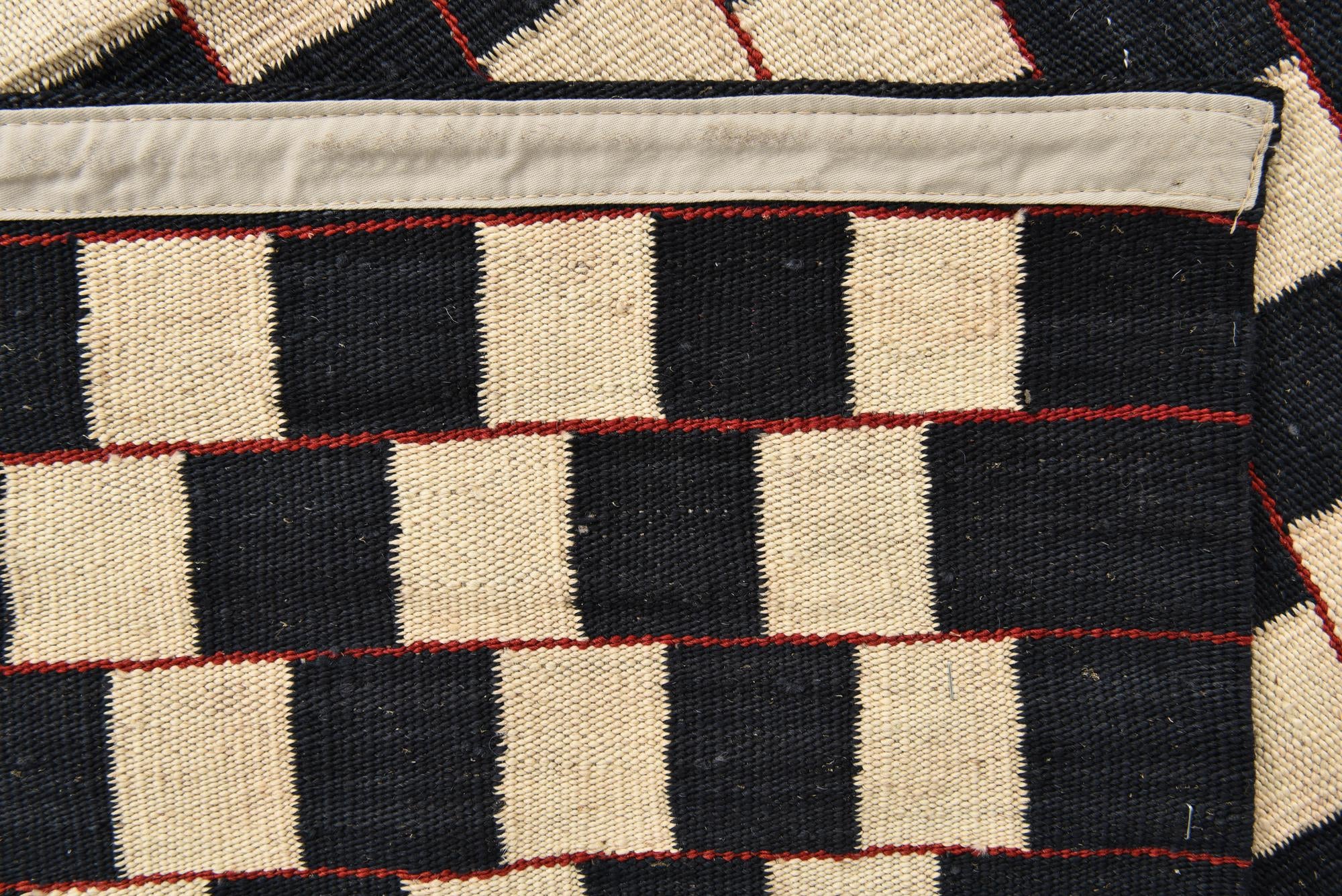 4' 11 x 6' 4 Hand Woven Kilim Modern Wool Rug