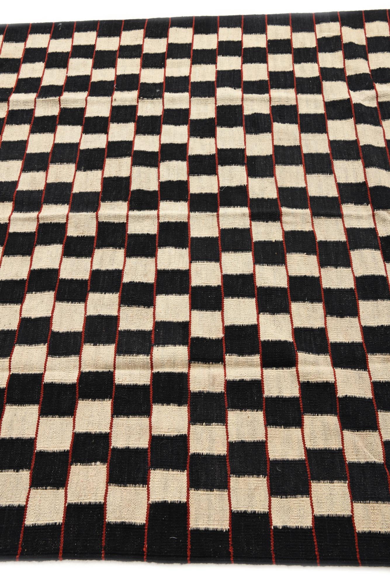 5' 2 x 6' 3 Hand Woven Kilim Modern Wool Rug