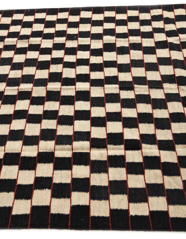 Detail image of 5' 2 x 6' 3  Hand Woven Kilim Modern Wool Rug