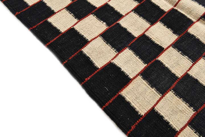 5' 2 x 6' 3 Hand Woven Kilim Modern Wool Rug