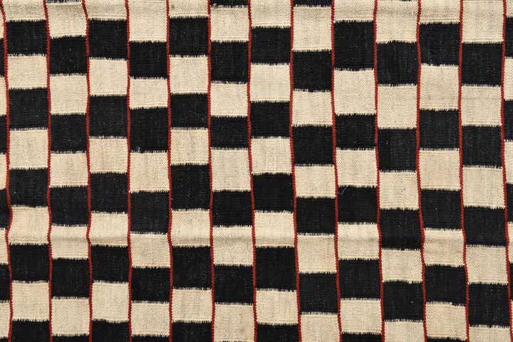5' 2 x 6' 3 Hand Woven Kilim Modern Wool Rug