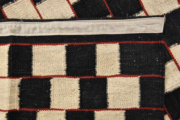 5' 2 x 6' 3 Hand Woven Kilim Modern Wool Rug