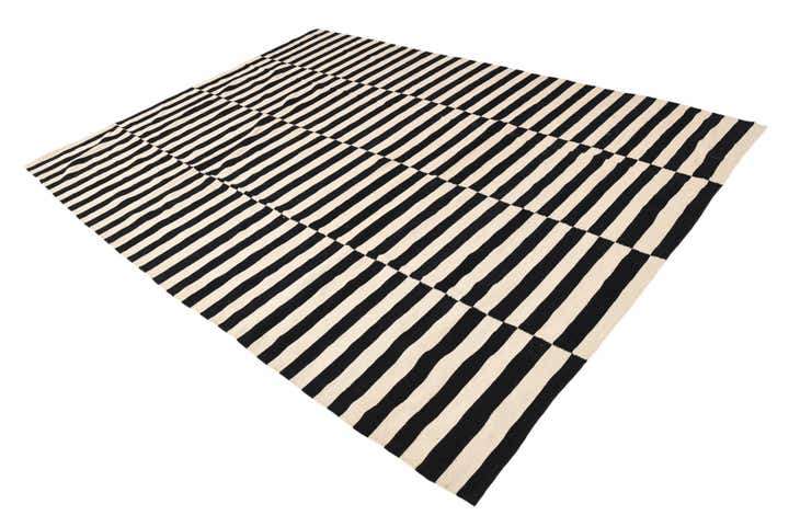 8' 2 x 11' 2 Hand Woven Kilim Modern Wool Rug