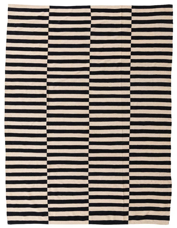 Detail image of 8' 2 x 11' 2 Hand Woven Kilim Modern Wool Rug