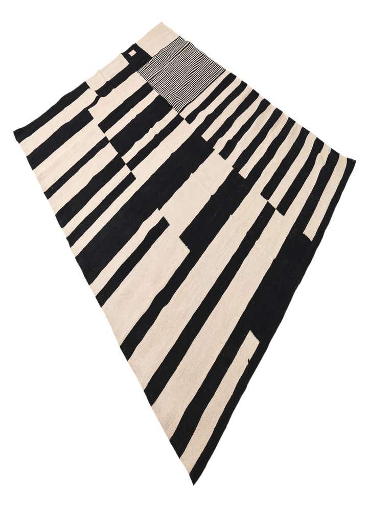 5' 8 x 8' Hand Woven Kilim Modern Wool Rug