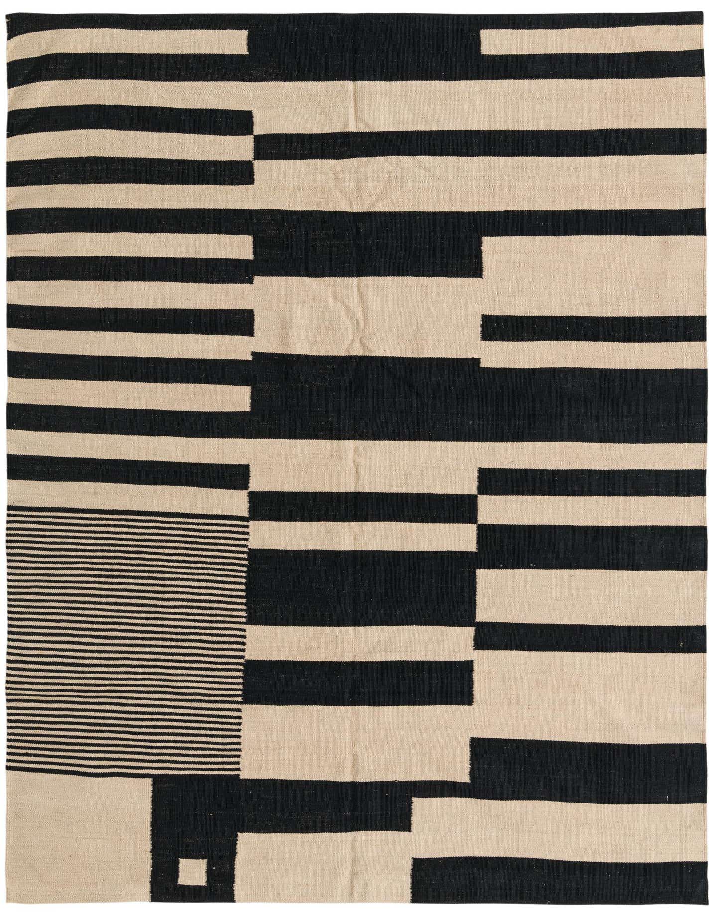 5' 8 x 8' Hand Woven Kilim Modern Wool Rug