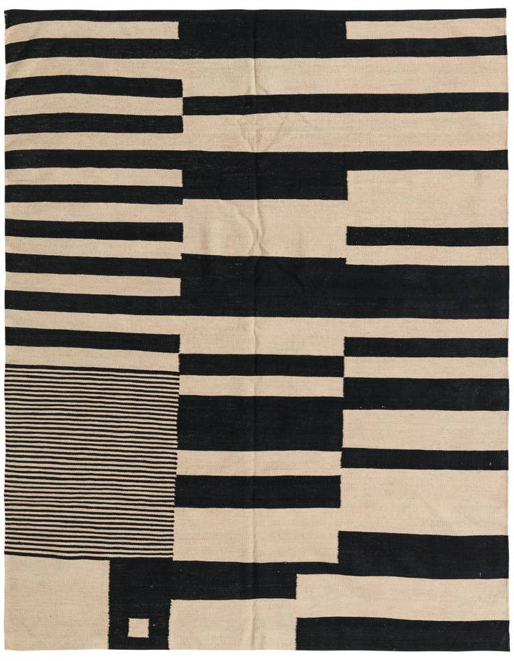 Detail image of 5' 8 x 8' Hand Woven Kilim Modern Wool Rug
