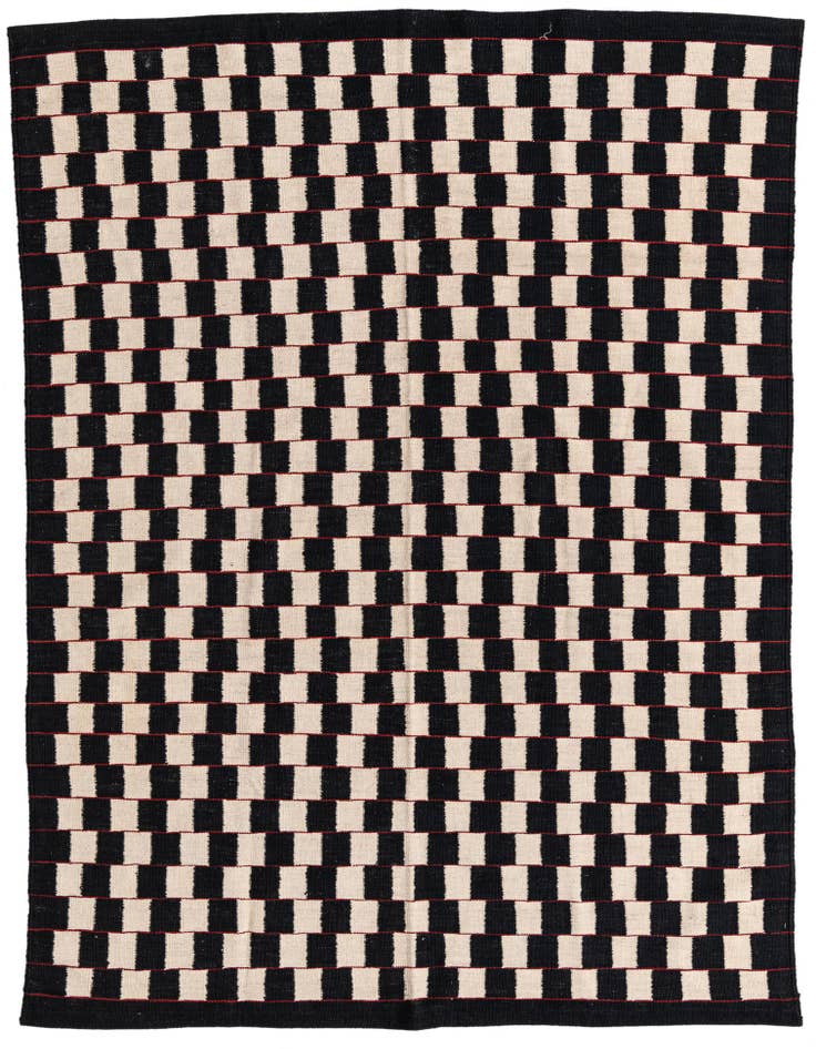 Detail image of 5' 8 x 7' 9 Hand Woven Kilim Modern Wool Rug