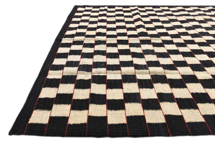 4' 10 x 6' 4 Hand Woven Kilim Modern Wool Rug