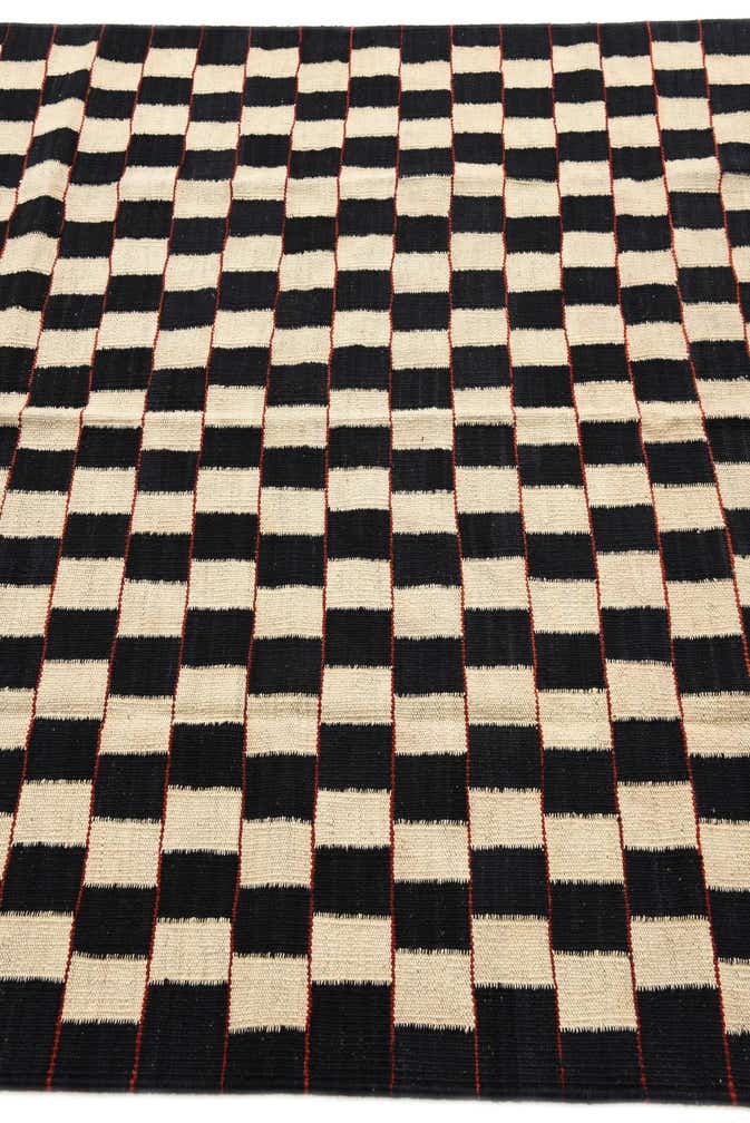 4' 10 x 6' 4 Hand Woven Kilim Modern Wool Rug