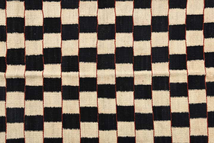 4' 10 x 6' 4 Hand Woven Kilim Modern Wool Rug