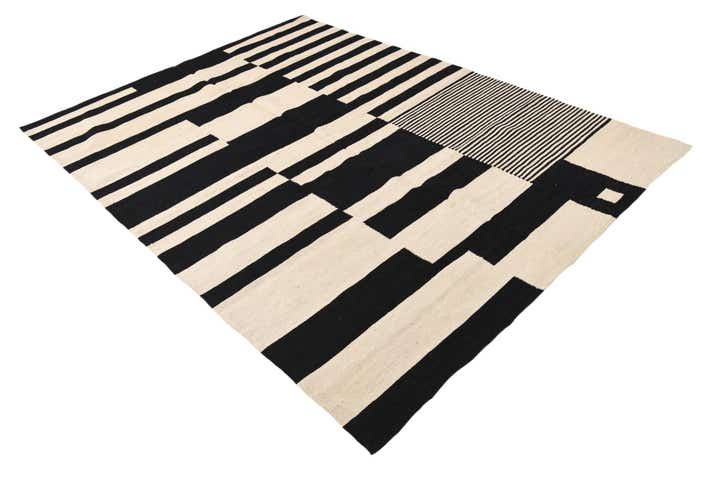 5' 8 x 7' 9 Hand Woven Kilim Modern Wool Rug