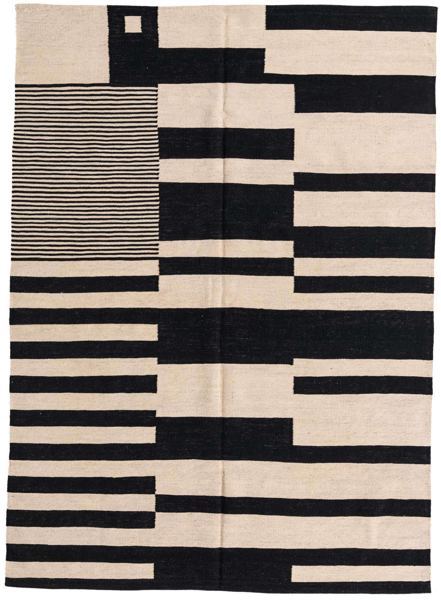 5' 8 x 7' 9 Hand Woven Kilim Modern Wool Rug