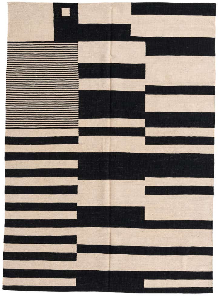 5' 8 x 7' 9 Hand Woven Kilim Modern Wool Rug