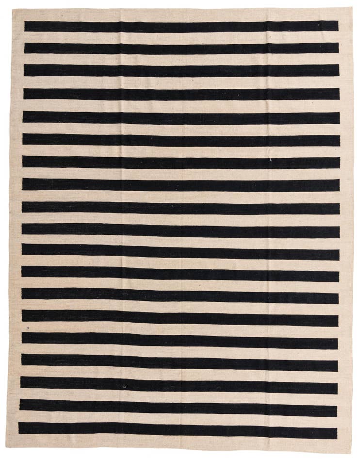 Detail image of 8' 6 x 9' 9 Hand Woven Kilim Modern Wool Rug
