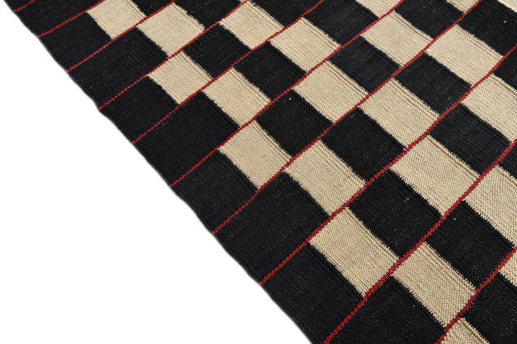 Detail image of 8' 5 x 11' 2 Hand Woven Kilim Modern Wool Rug