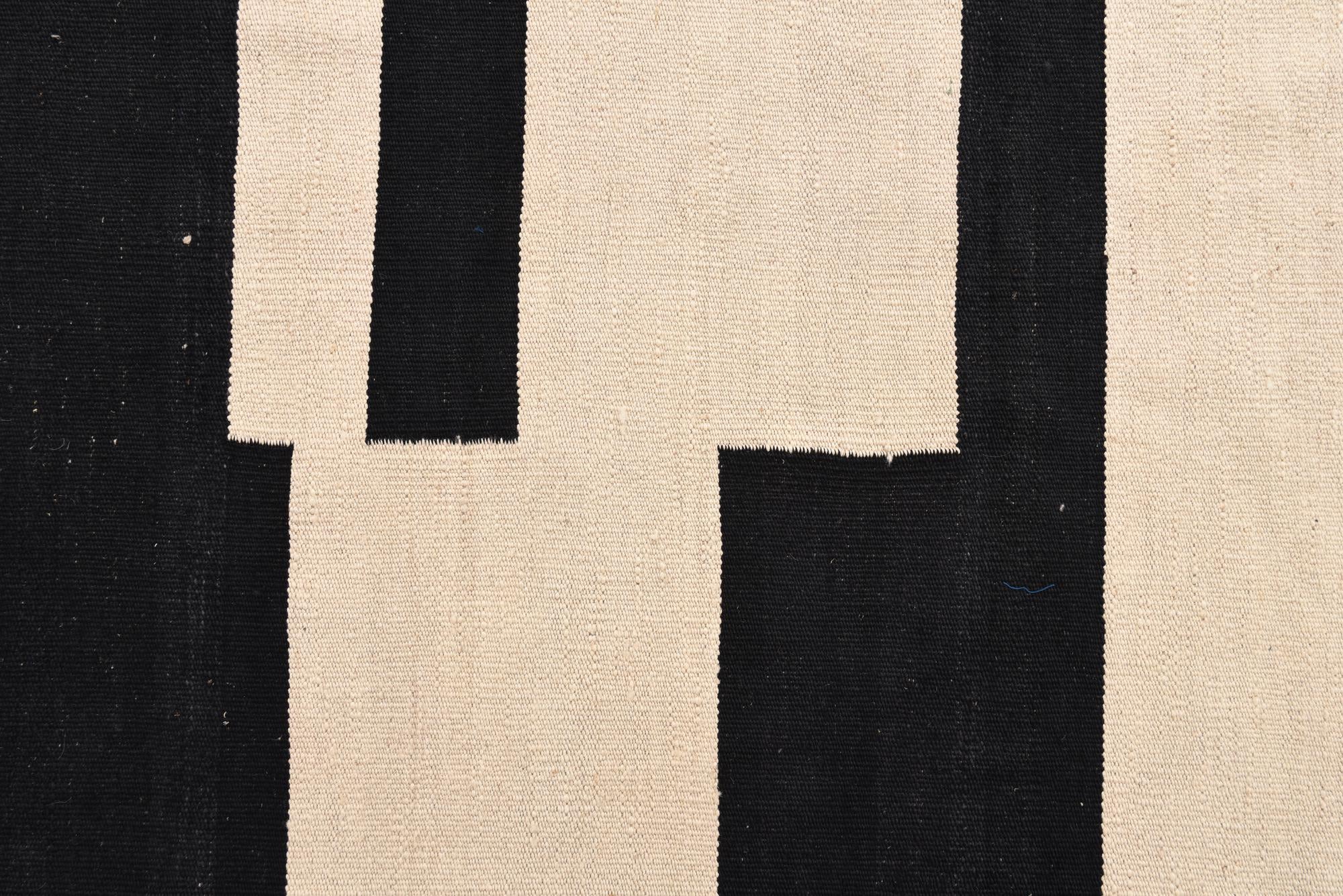 6' 7 x 9' 8 Hand Woven Kilim Modern Wool Rug