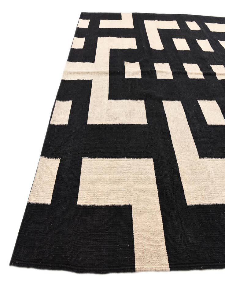 Detail image of 5' 9 x 7' 9  Hand Woven Kilim Modern Wool Rug
