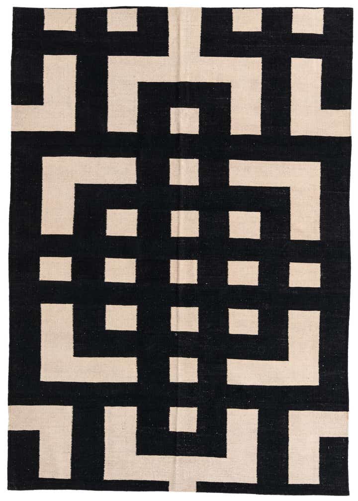 5' 9 x 7' 9 Hand Woven Kilim Modern Wool Rug