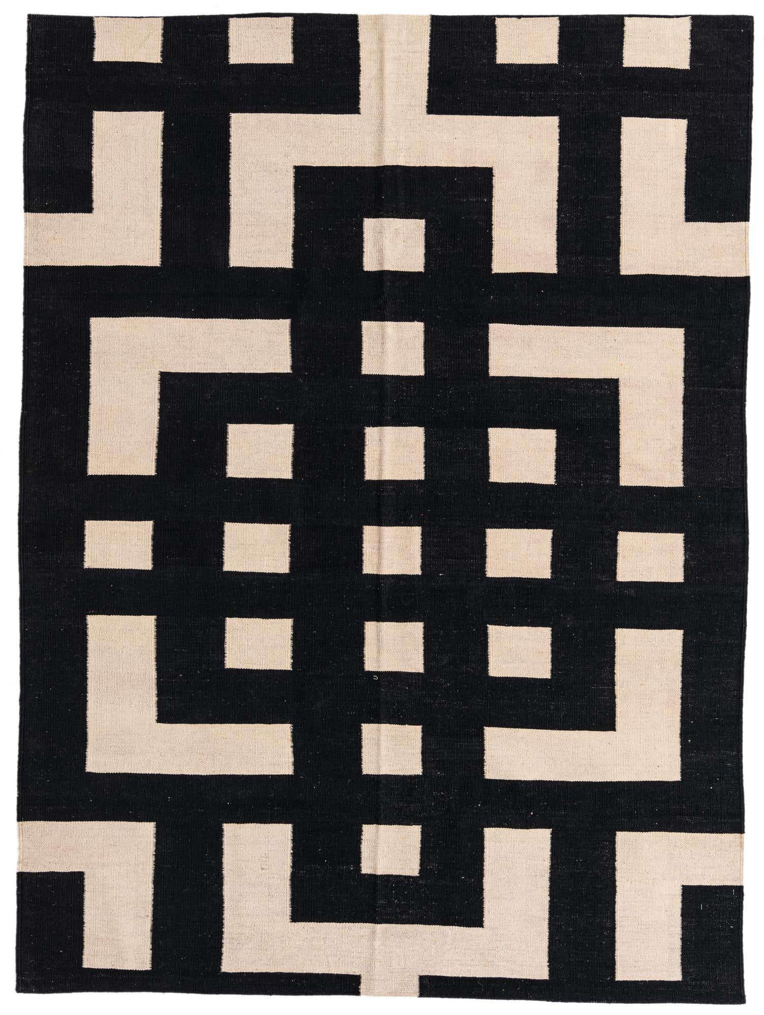 175cm x 235cm Hand Woven Kilim Modern Wool Rug