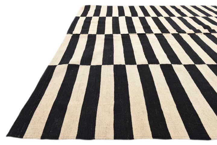 6' 8 x 9' 9 Hand Woven Kilim Modern Wool Rug