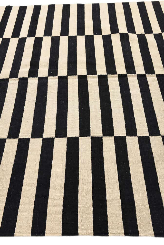 6' 8 x 9' 9 Hand Woven Kilim Modern Wool Rug