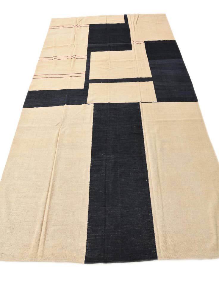 Detail image of 8' 3 x 9' 6  Hand Woven Kilim Modern Wool Rug