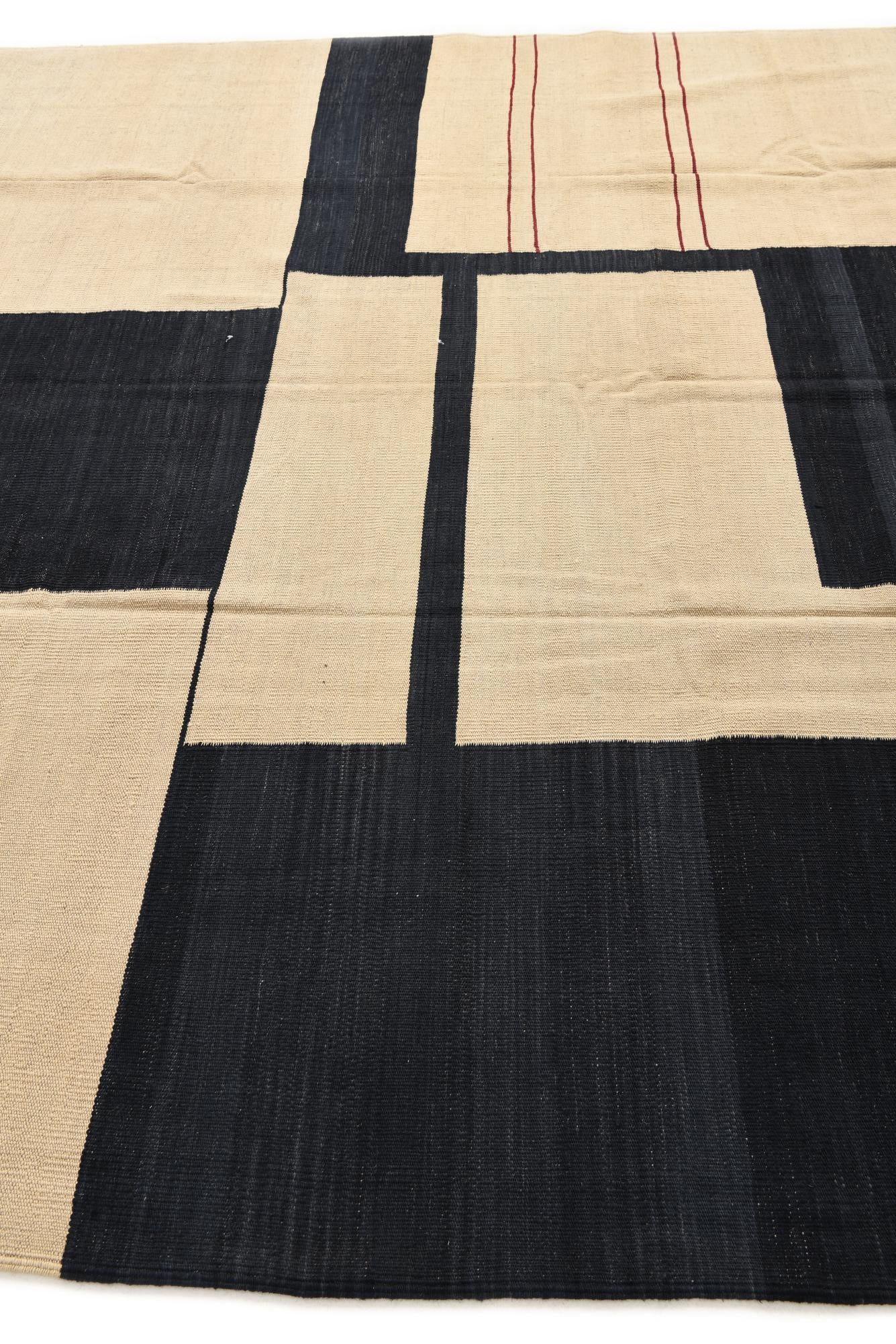 8' 3 x 9' 6 Hand Woven Kilim Modern Wool Rug