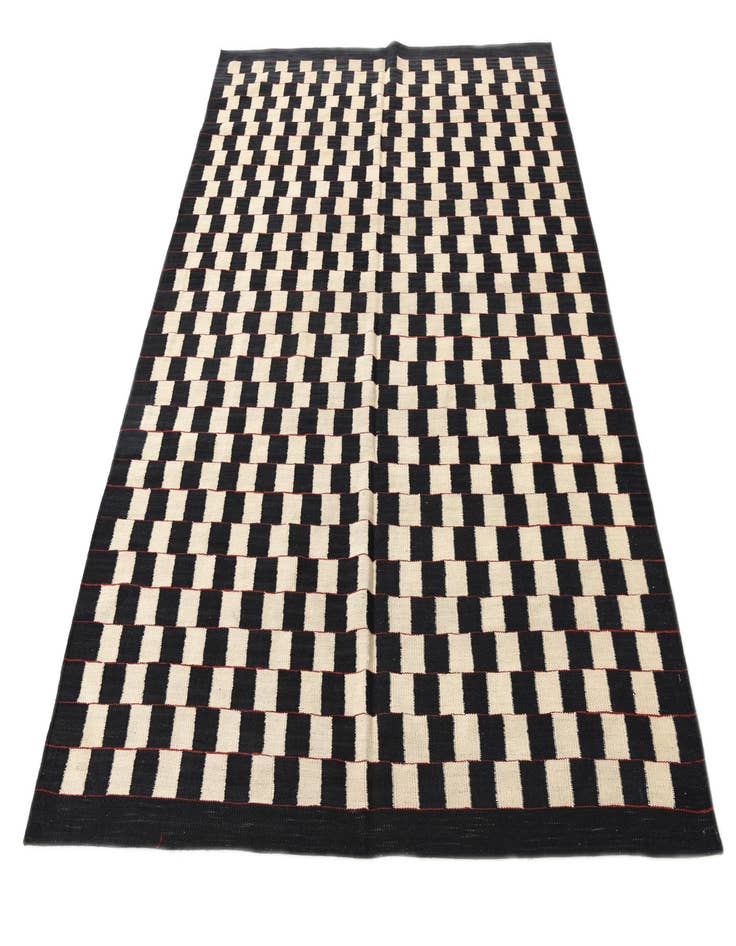 Detail image of 5' 9 x 7' 8  Hand Woven Kilim Modern Wool Rug