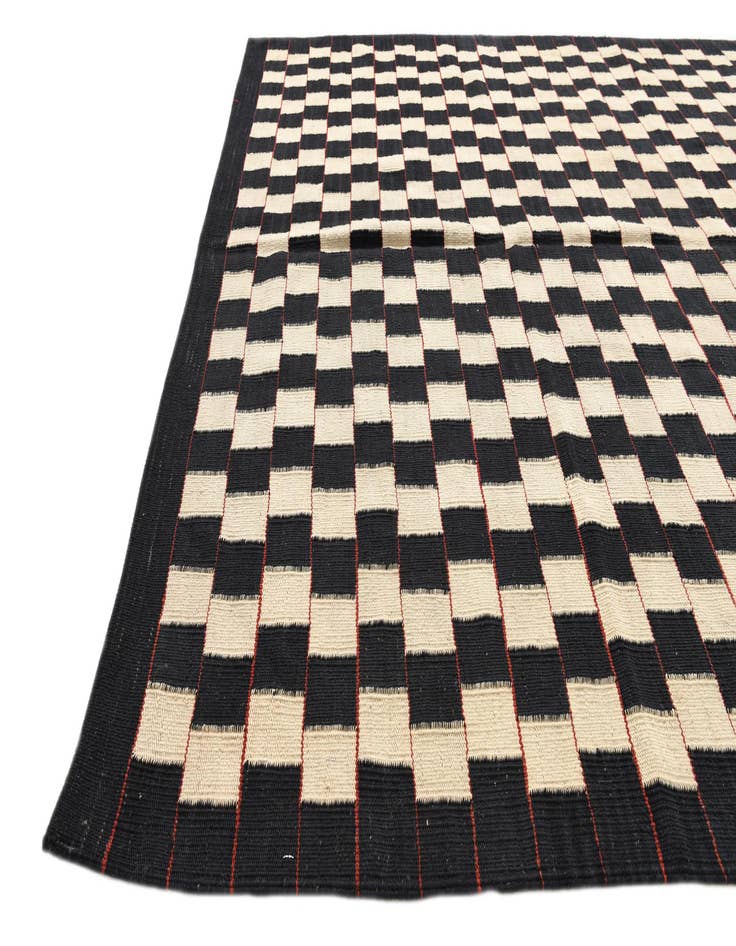 Detail image of 5' 9 x 7' 8  Hand Woven Kilim Modern Wool Rug