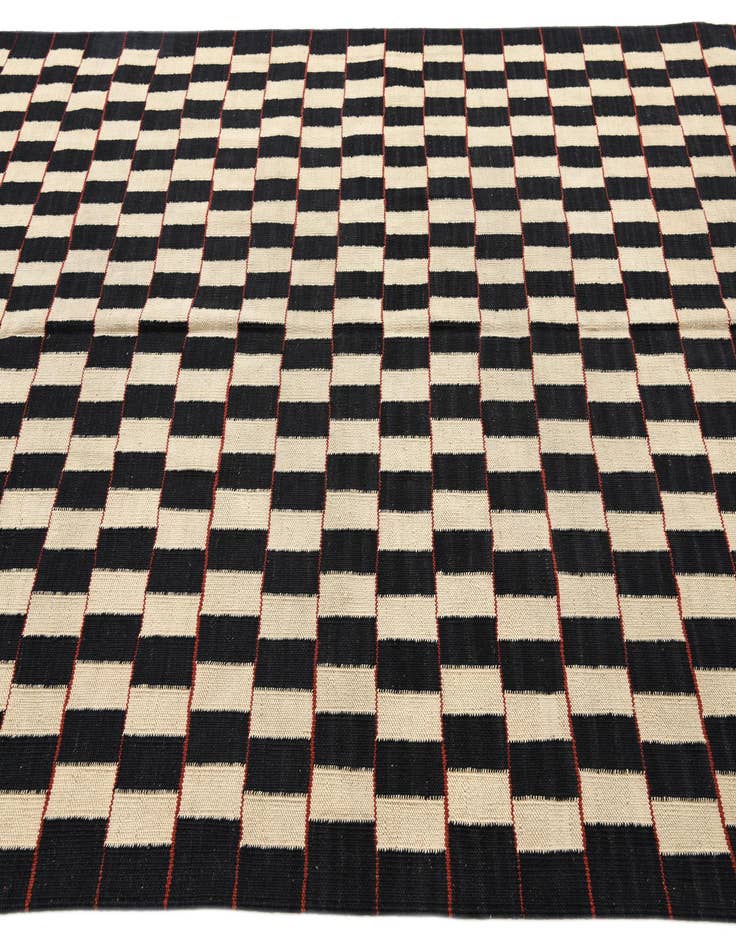 Detail image of 5' 9 x 7' 8  Hand Woven Kilim Modern Wool Rug