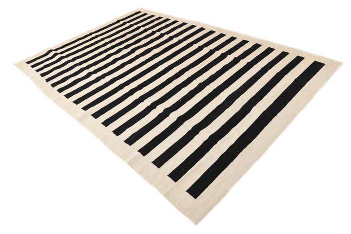 6' 8 x 9' 8 Hand Woven Kilim Modern Wool Rug