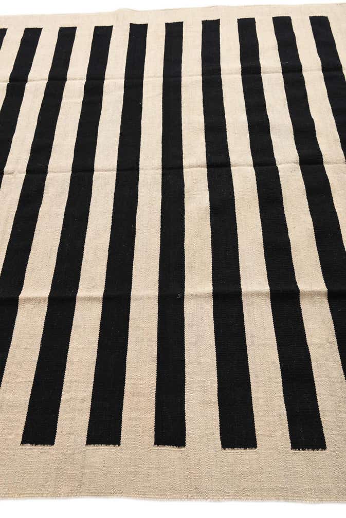 6' 8 x 9' 8 Hand Woven Kilim Modern Wool Rug