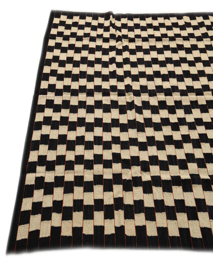 Detail image of 5' 9 x 7' 7  Hand Woven Kilim Modern Wool Rug