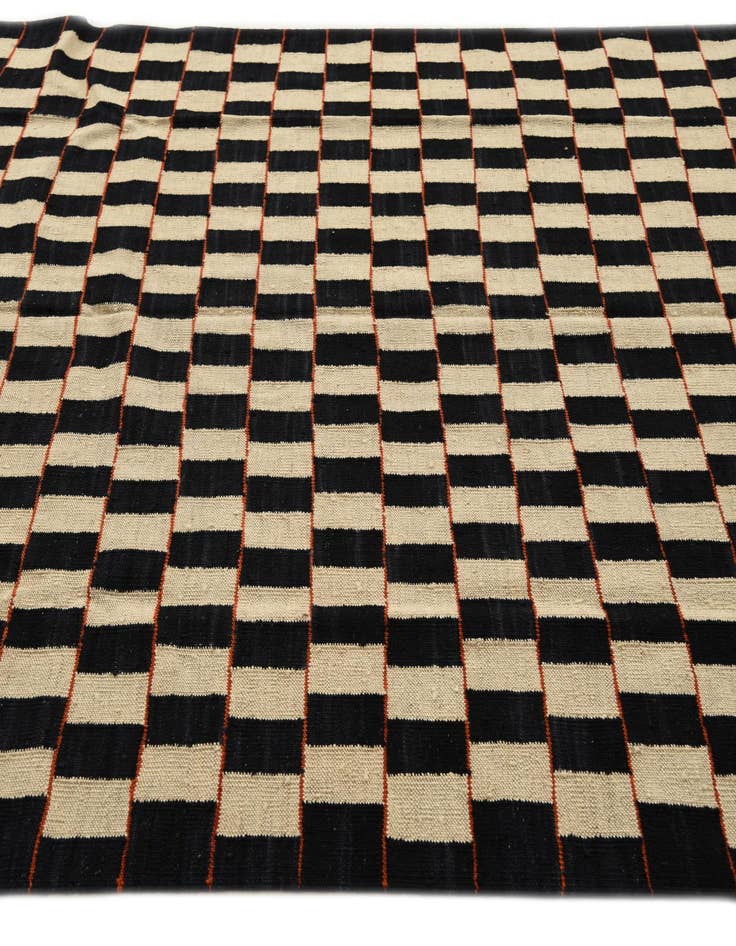 Detail image of 5' 9 x 7' 7  Hand Woven Kilim Modern Wool Rug