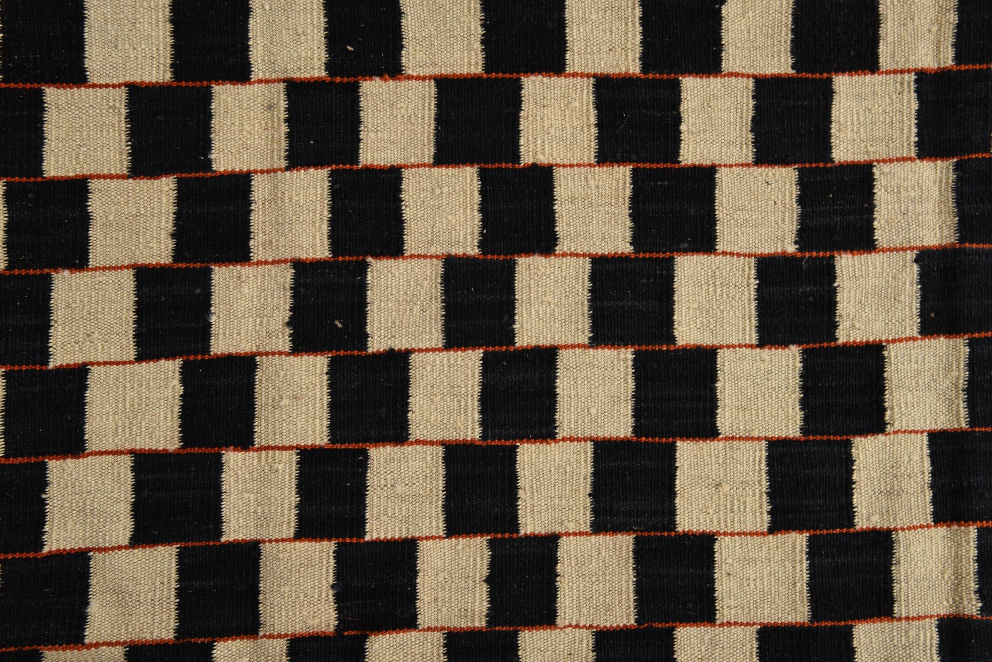 5' 9 x 7' 7 Hand Woven Kilim Modern Wool Rug